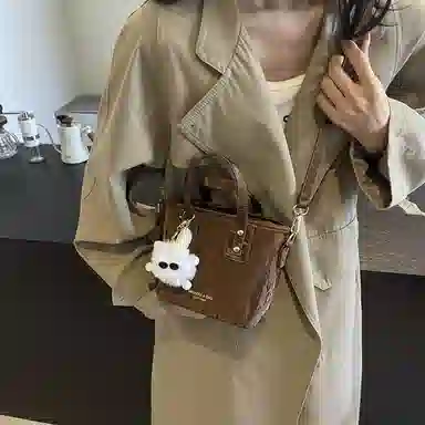 Miss Angel Crossbody Bucket Bag