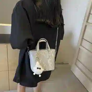 Miss Angel Crossbody Bucket Bag