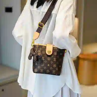 Miss Angel Crossbody Bag Brown/Beige