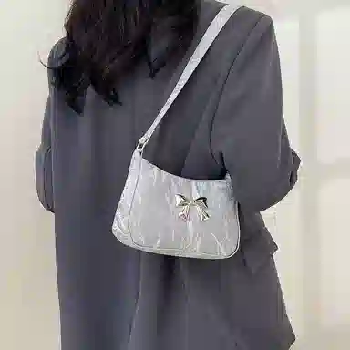 Miss Angel Bow Design Shoulder Bag