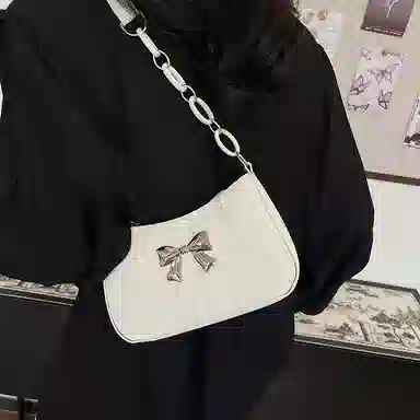 Miss Angel Bow Design Shoulder Bag
