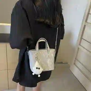 Miss Angel Crossbody Bucket Bag