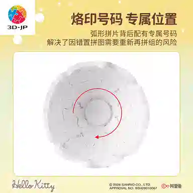 3D-JP Hello Kitty 24pcs A3876 1970s