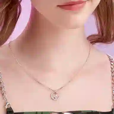 Sanrio Kuromi Star Moon Necklace S925 Silver