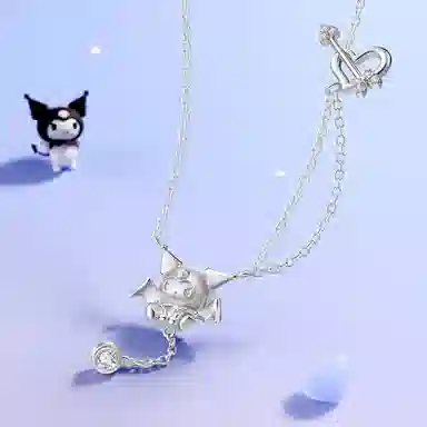 Sanrio Kuromi Star Moon Necklace S925 Silver