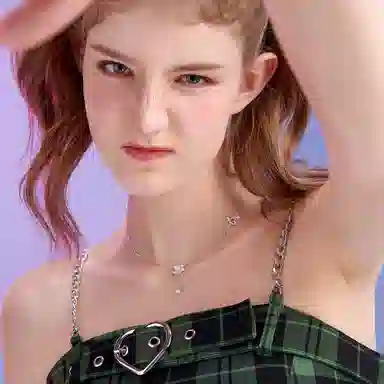 Sanrio Kuromi Star Moon Necklace S925 Silver