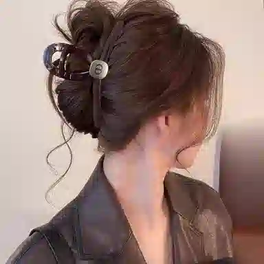 TBoML Vintage Brown Gold Label Shark Clip