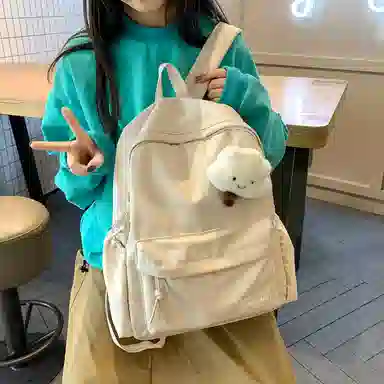 Lanyue Nylon Backpack Black/Grey