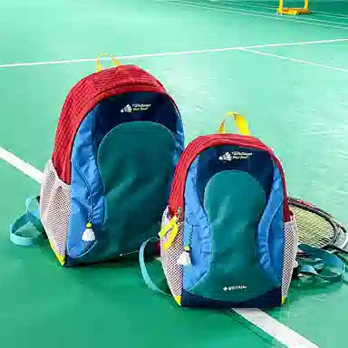 Lanyue Retro Colorblock Nylon Backpack