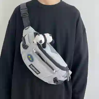 揽月 简约休闲慵懒风日系时尚百搭 牛津布 胸包 常规 男女同款情侣款 多色