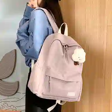 Lanyue Nylon Backpack Black/Grey