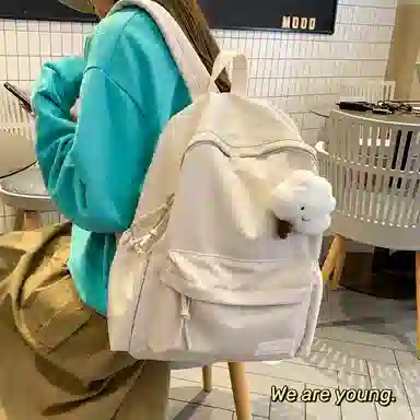 Lanyue Nylon Backpack Black/Grey