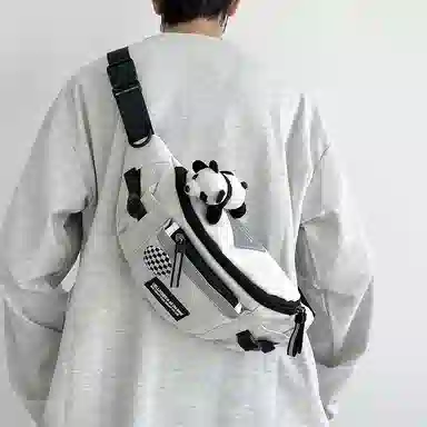 揽月 简约休闲慵懒风日系时尚百搭 牛津布 胸包 常规 男女同款情侣款 多色