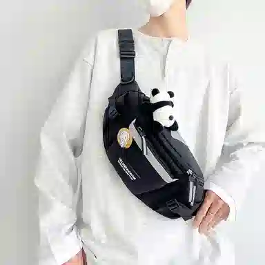 揽月 简约休闲慵懒风日系时尚百搭 牛津布 胸包 常规 男女同款情侣款 多色