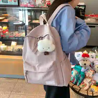 Lanyue Nylon Backpack Black/Grey