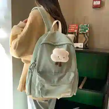 Lanyue Nylon Backpack Black/Grey