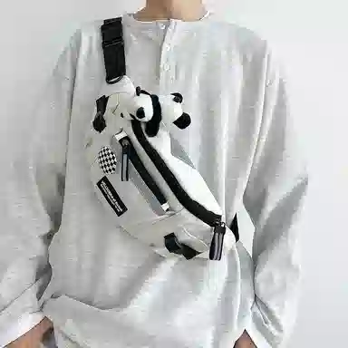 揽月 简约休闲慵懒风日系时尚百搭 牛津布 胸包 常规 男女同款情侣款 多色