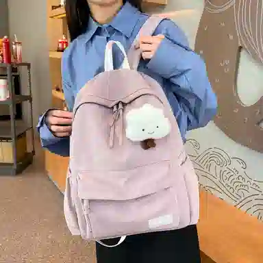 Lanyue Nylon Backpack Black/Grey