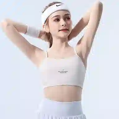 兰缪 学生青春发育期初高中网孔透气不闷热运动呵护无束缚吸汗速干背心式文胸 女款