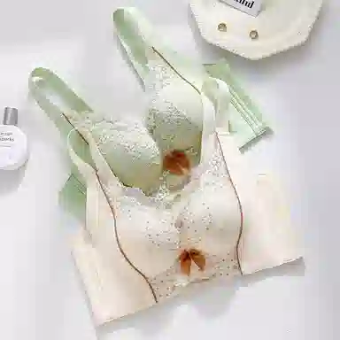 兰缪 性感蕾丝加宽侧收轻薄透气舒适柔软文胸 女款