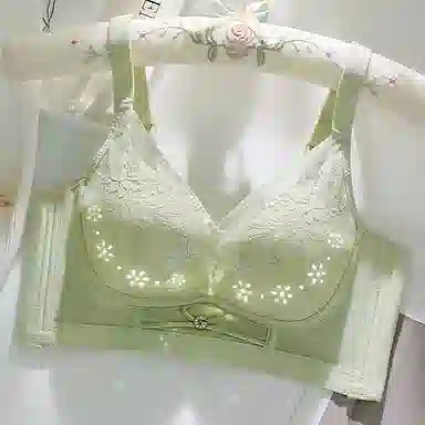 兰缪 纤柔舒适透气花瓣洞洞杯轻呼吸上托防下垂大胸显小文胸 女款