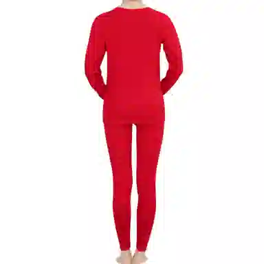 兰缪 圆领抗寒锁温耐磨舒适透气亲肤柔软保暖套装 女款