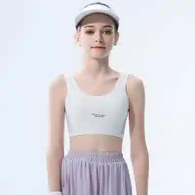 兰缪 学生青春发育期初高中网孔透气不闷热运动呵护无束缚吸汗速干背心式文胸 女款