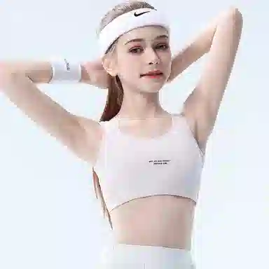 兰缪 学生青春发育期初高中网孔透气不闷热运动呵护无束缚吸汗速干背心式文胸 女款