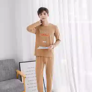 兰缪 青少年秋衣秋裤双面磨毛柔软黑科技阳离子抗寒保温透气舒适保暖套装 男款