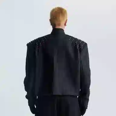 OPMY Studded Bomber Jacket