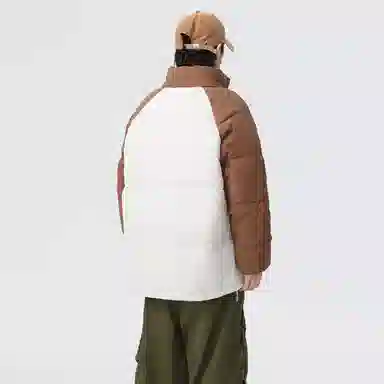 快鱼 日系无性别主义日常通勤简约时尚百搭基础亲肤舒适保暖休闲长袖棉服 男女同款