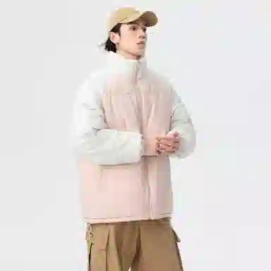 快鱼 日系无性别主义日常通勤简约时尚百搭基础亲肤舒适保暖休闲长袖棉服 男女同款