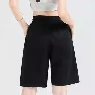 快鱼 印花宽松舒适运动裤五分休闲短裤 男女同款