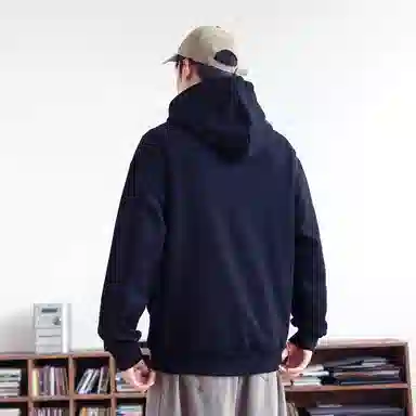 快鱼 韩系校园少年氛围感重磅个性印花时尚简约休闲宽松舒适无性别主义日常百搭连帽卫衣 男女同款