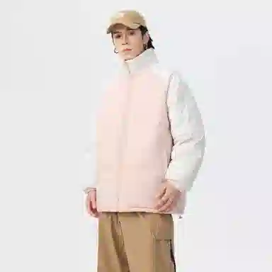 快鱼 日系无性别主义日常通勤简约时尚百搭基础亲肤舒适保暖休闲长袖棉服 男女同款