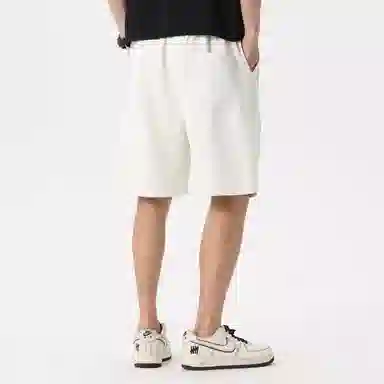 快鱼 宽松运动纯色五分裤休闲短裤 男女同款