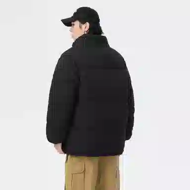 快鱼 日系无性别主义日常通勤简约时尚百搭基础亲肤舒适保暖休闲长袖棉服 男女同款