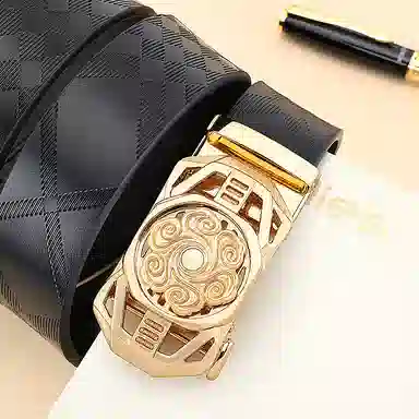 MILLIE'S Double Layer Leather Belt 3.4cm