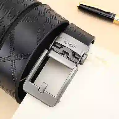MILLIE'S Automatic Buckle Leather Belt