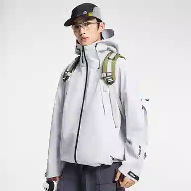 鸭鸭  冰壳系列 纯色户外三合一四季外套时尚百搭连帽夹克  防水防风透气耐磨保暖防雨冲锋衣 男女同款