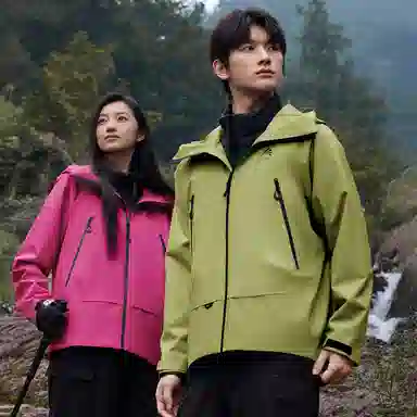 鸭鸭  冰壳系列 山系户外工装三合一四季外套时尚百搭宽松休闲连帽  耐磨透气防水防风防雨冲锋衣 男女同款