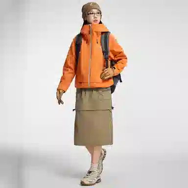 鸭鸭  冰壳系列 山系户外工装三合一四季外套时尚百搭宽松休闲连帽  耐磨透气防水防风防雨冲锋衣 男女同款