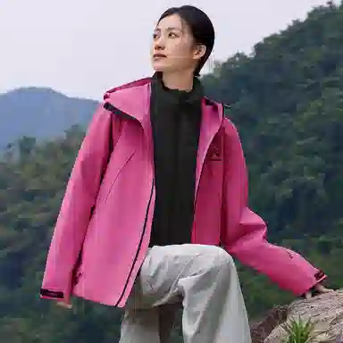 鸭鸭  冰壳系列 纯色户外三合一四季外套时尚百搭连帽夹克  防水防风透气耐磨保暖防雨冲锋衣 男女同款