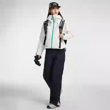 鸭鸭  冰壳系列 山系户外工装三合一四季外套时尚百搭宽松休闲连帽  耐磨透气防水防风防雨冲锋衣 男女同款