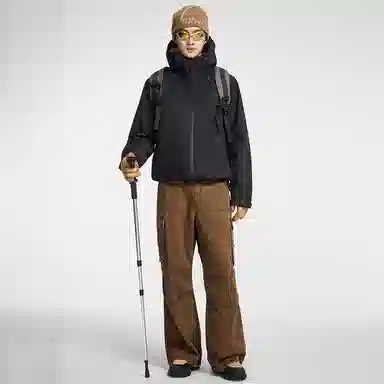 鸭鸭  冰壳系列 纯色户外三合一四季外套时尚百搭连帽夹克  防水防风透气耐磨保暖防雨冲锋衣 男女同款