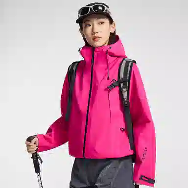 鸭鸭  冰壳系列 纯色户外三合一四季外套时尚百搭连帽夹克  防水防风透气耐磨保暖防雨冲锋衣 男女同款