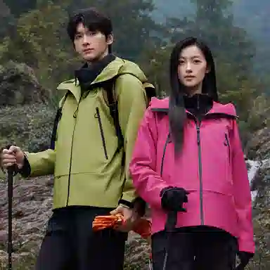 鸭鸭  冰壳系列 山系户外工装三合一四季外套时尚百搭宽松休闲连帽  耐磨透气防水防风防雨冲锋衣 男女同款