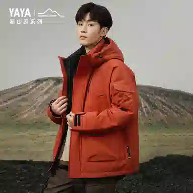 鸭鸭 新山系系列时尚户外登山休闲防寒防风冲锋衣羽绒服 男女同款