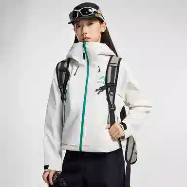 鸭鸭  冰壳系列 山系户外工装三合一四季外套时尚百搭宽松休闲连帽  耐磨透气防水防风防雨冲锋衣 男女同款