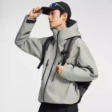 鸭鸭  冰壳系列 山系户外三合一四季软壳时尚百搭连帽运动夹克  防水防风透气耐磨防雨冲锋衣 男女同款